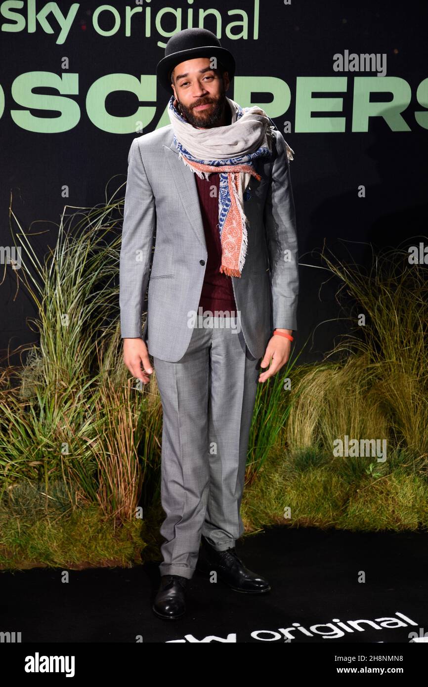 Samuel Anderson, die britische Premiere von Landscaper, Queen Elizabeth Hall, Southbank, London. VEREINIGTES KÖNIGREICH Stockfoto
