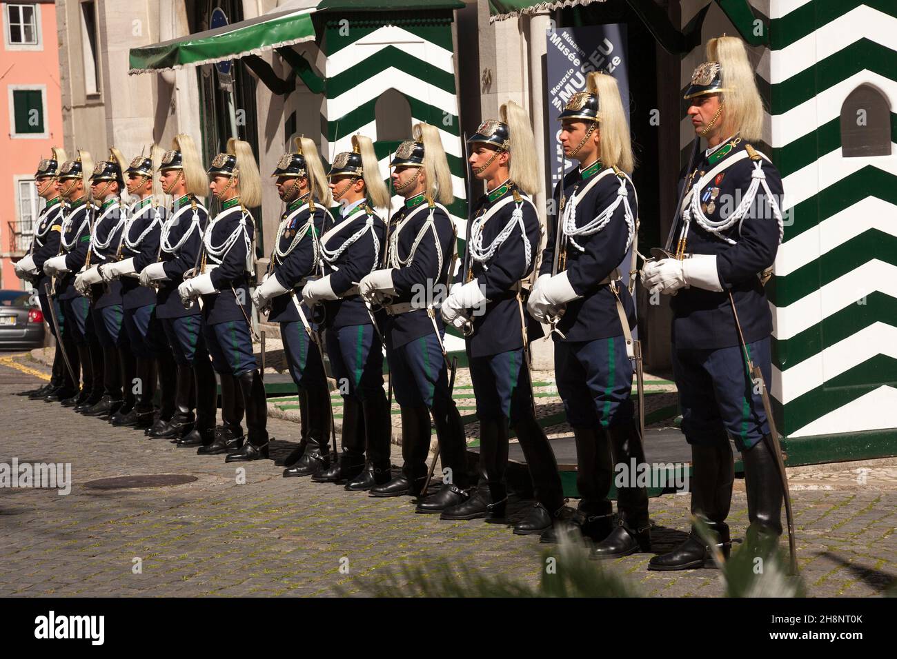 Lissabon, Portugal-1. März 2016: Generalkommando der Nationalen Republikanischen Garde, Lissabon, Portugal die Nationale Republikanische Garde ist eine militärische Sicherheitsmacht Stockfoto