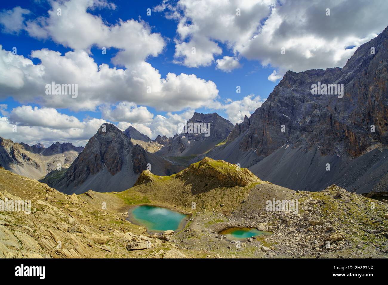 See Vallonasso di Stroppia (Maira-Tal) Stockfoto