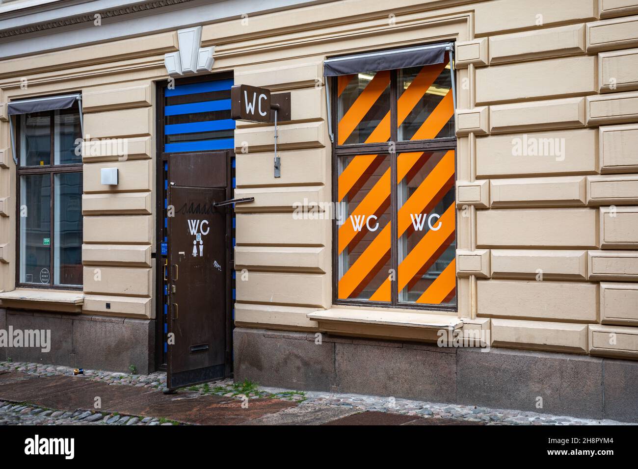 Sofiankatu öffentliche Toilette in Helsinki, Finnland Stockfoto