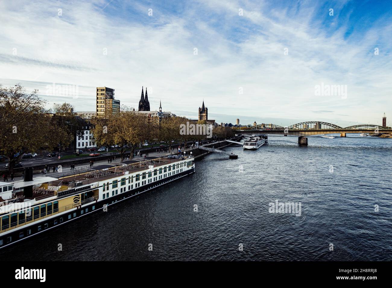 Luftaufnahme der Stadt Köln in Deutschland Stockfoto