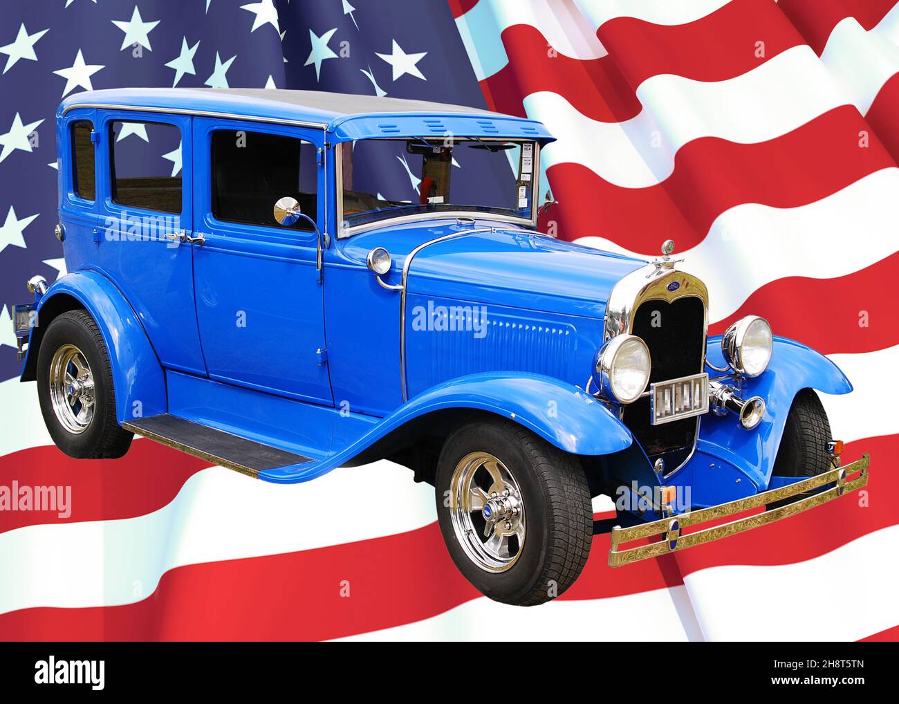 1930 Ford Limousine Modell A. Stockfoto