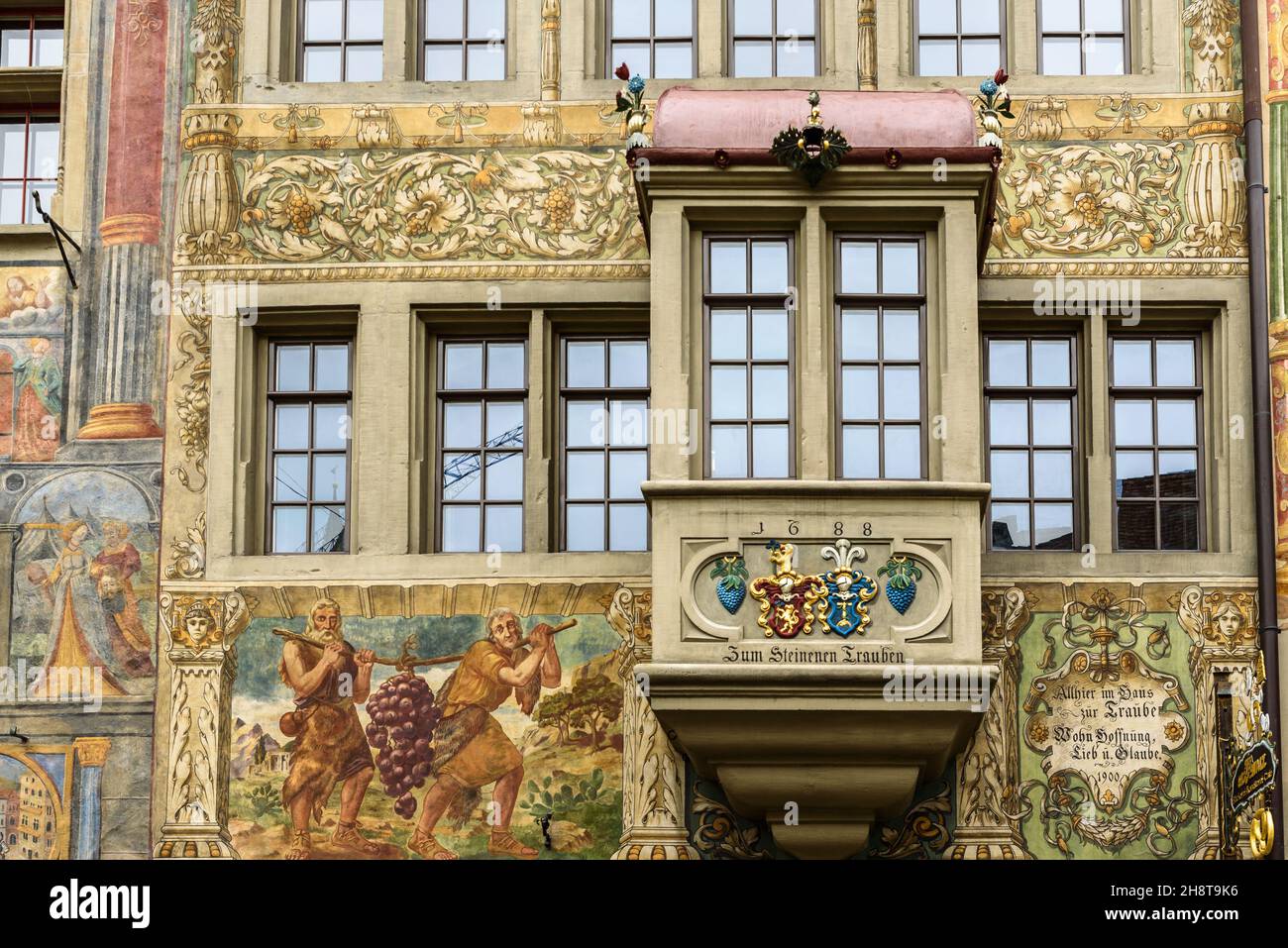 Historische Altstadt Stein am Rhein, Kanton Schaffhausen, Schweiz Stockfoto