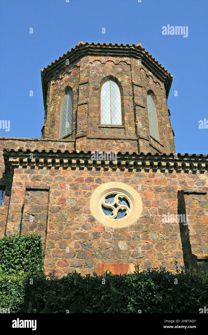 Schloss von Cap Roig in Palafrugell Region Baix Empordà Provinz Gerona, Katalonien, Spanien Stockfoto