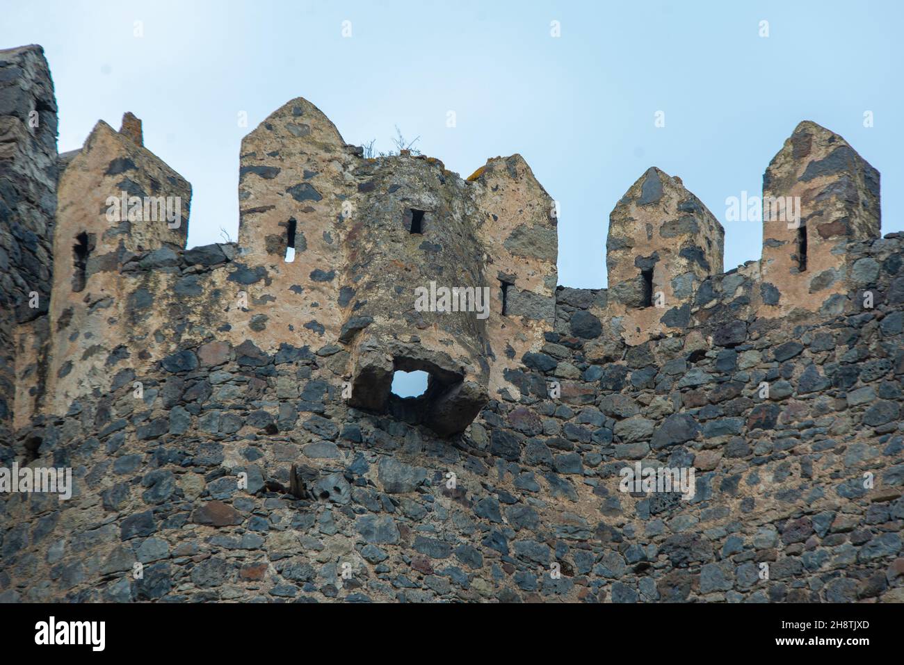 Eine der ältesten und am besten erhaltenen Festungen des georgischen Mittelalters Stockfoto