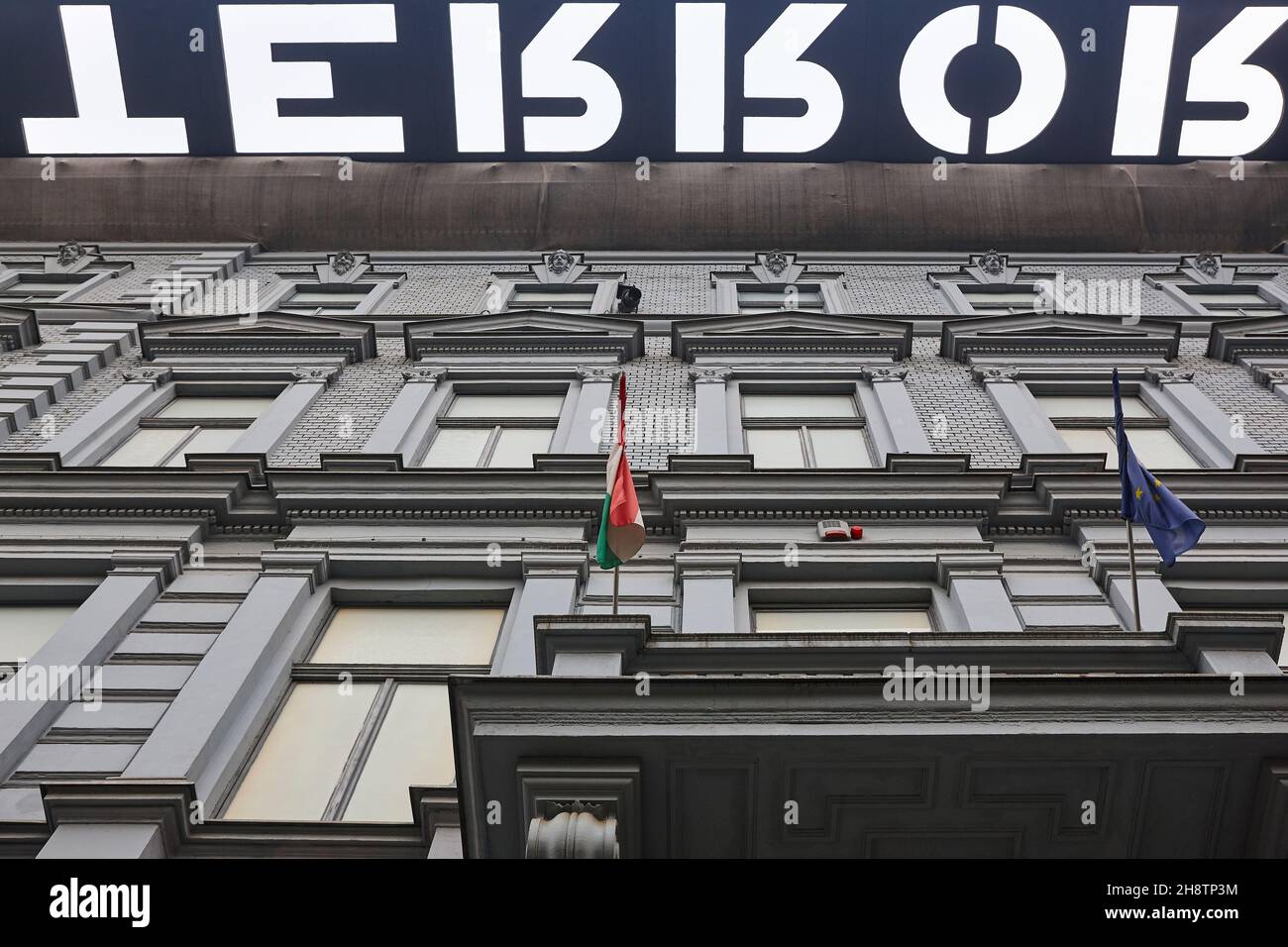 Terrorgebäude in Budapest. Opfer des Kommunismus und des nationalsozialismus. Ungarn Stockfoto