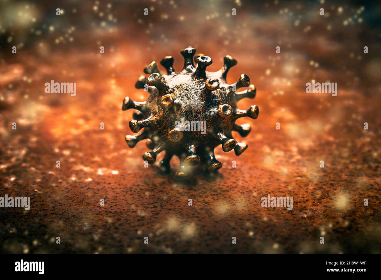 Corona-Virus, omicron-Covid-Mutation B.1.1.529 Stockfoto
