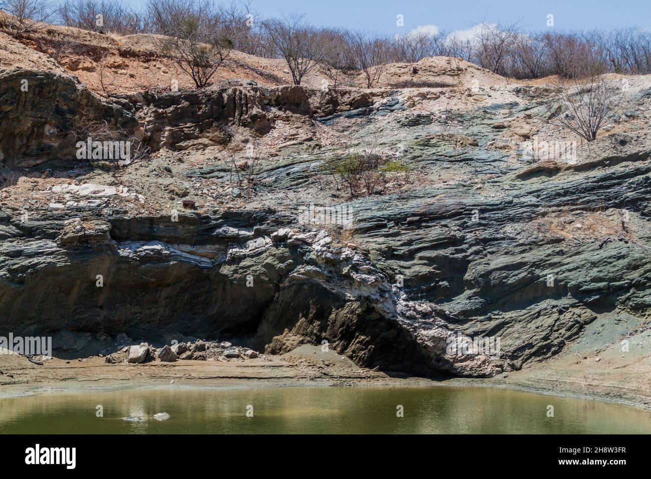 Vermiculite Mine im brasilianischen Bundesstaat Paraiba Stockfoto