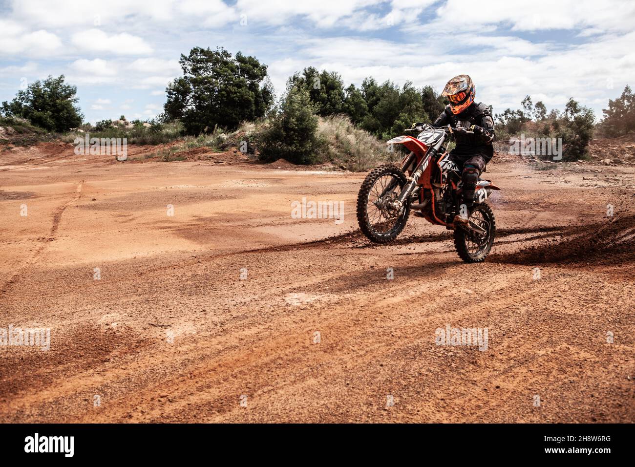 Dirt Bike Tricks Stockfoto