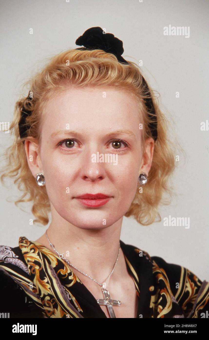 Sunnyi Melles, schweizerische Schauspielerin, Deutschland 1993. Schweizer Schauspielerin Sunnyi Melles, Deutschland 1993. Stockfoto