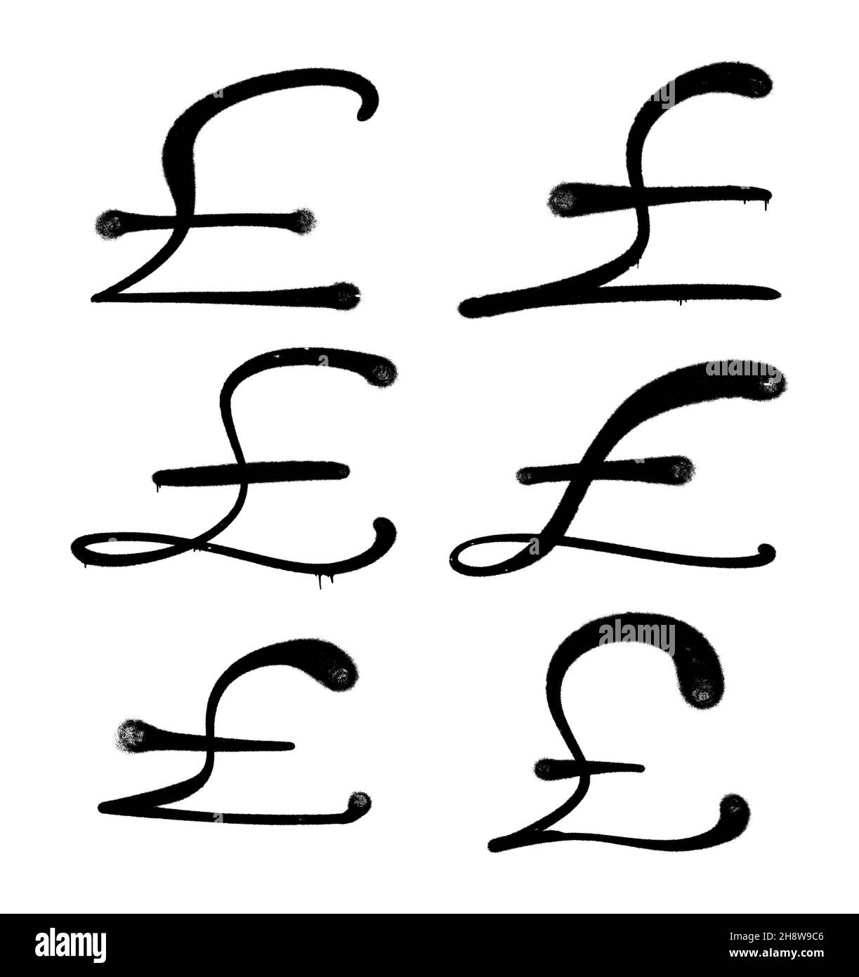 Nationales Währungssymbol funt international Stock Vektor