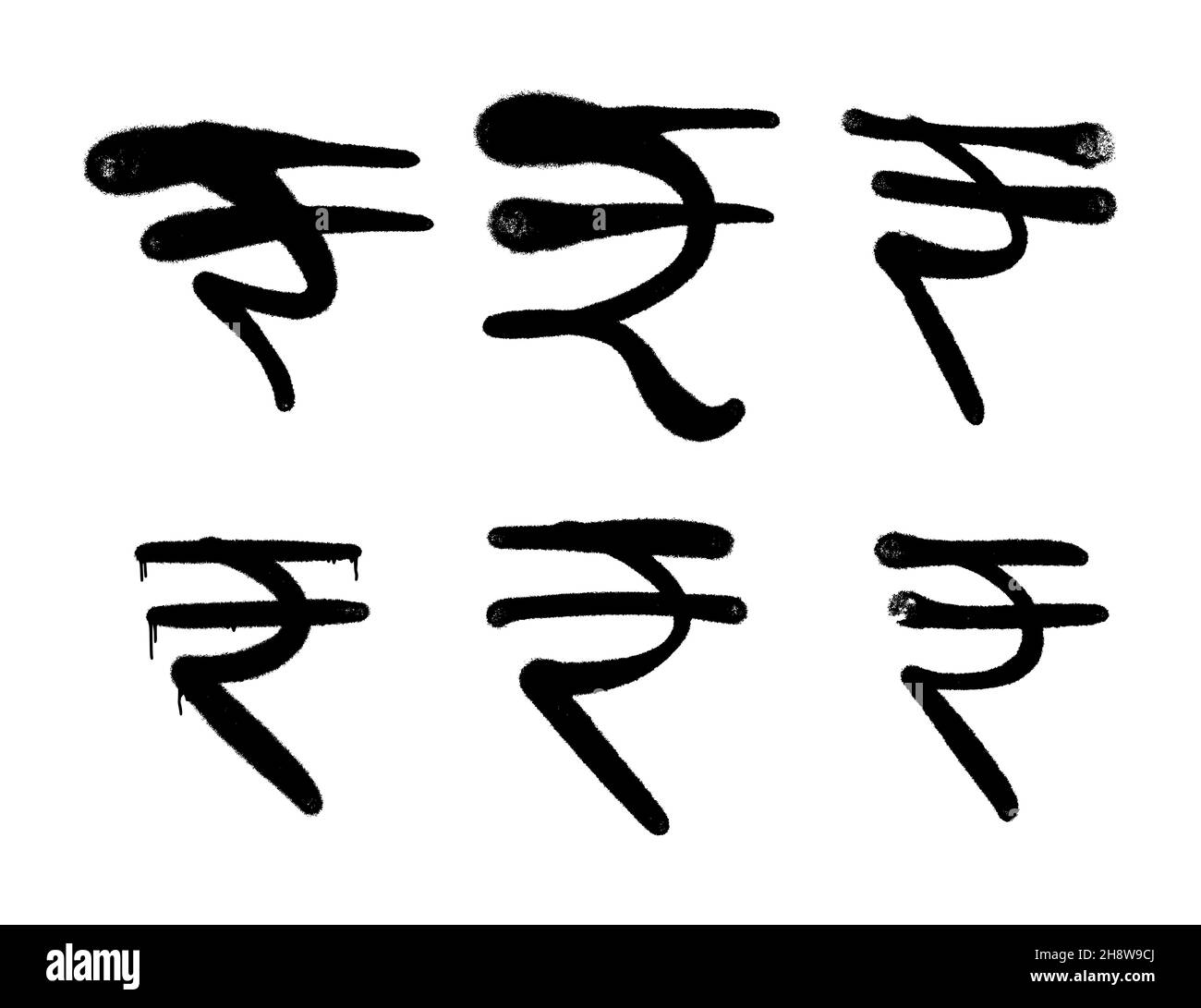 Internationale nationale Währung Symbol rupi , Stock Vektor