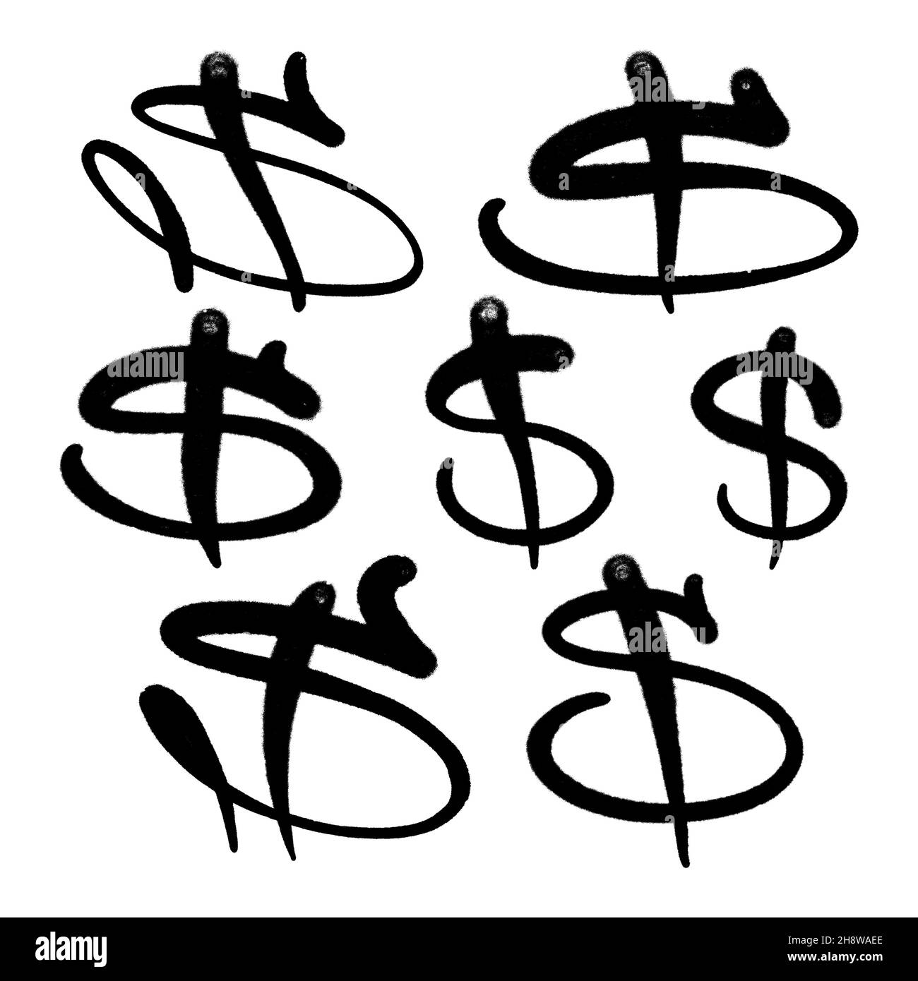 Nationale Währung Symbol Dollar international Stock Vektor