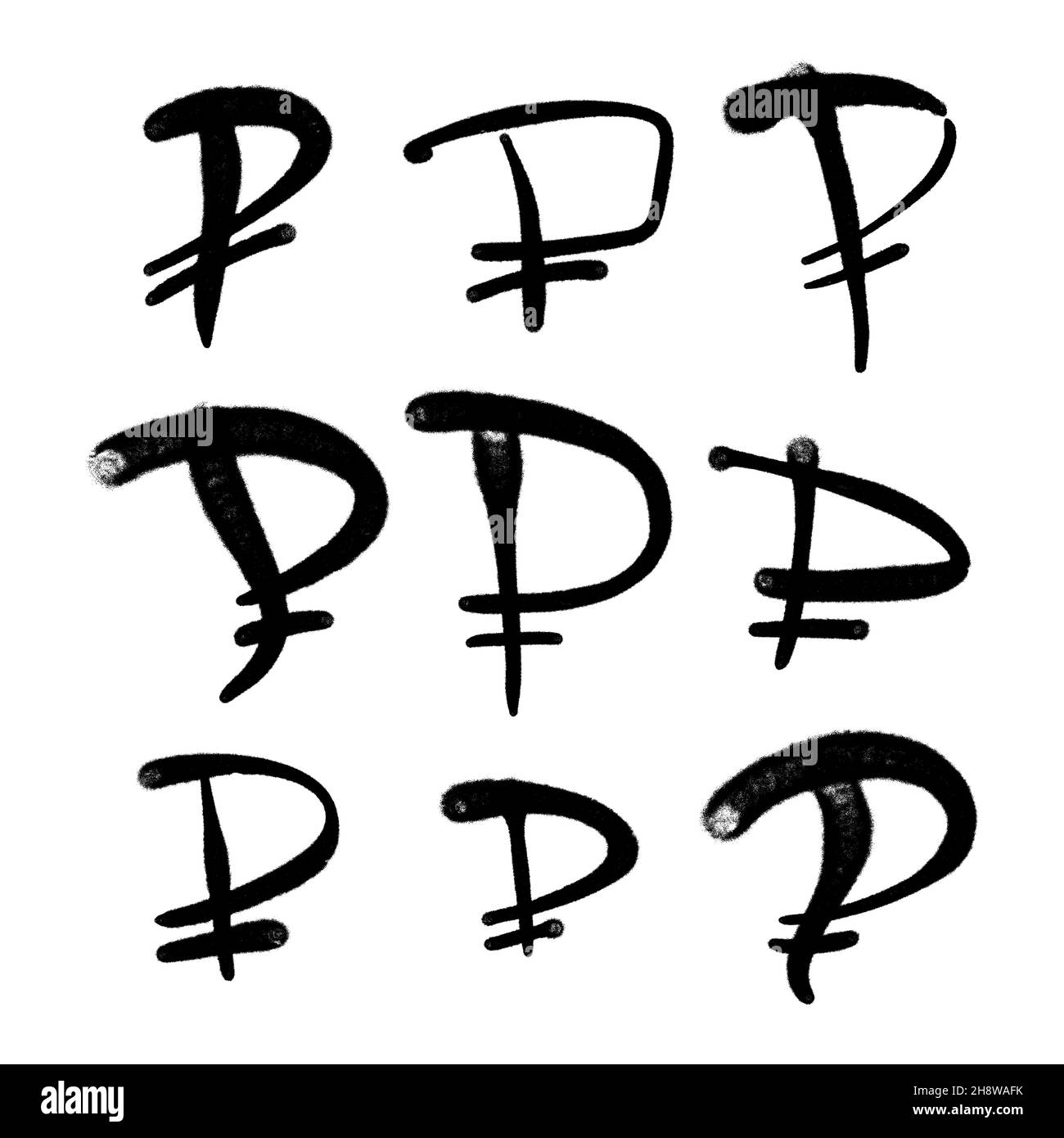 Nationale Währung Symbol reiben international Stock Vektor