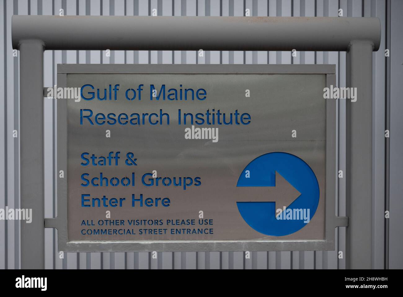 Gebäude des Gulf of Maine Research Institute in Portland, Maine Stockfoto