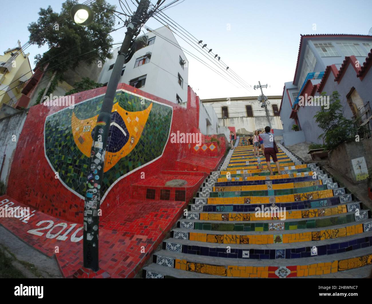 Escadaria Selarón Rio de Janeiro Stockfoto