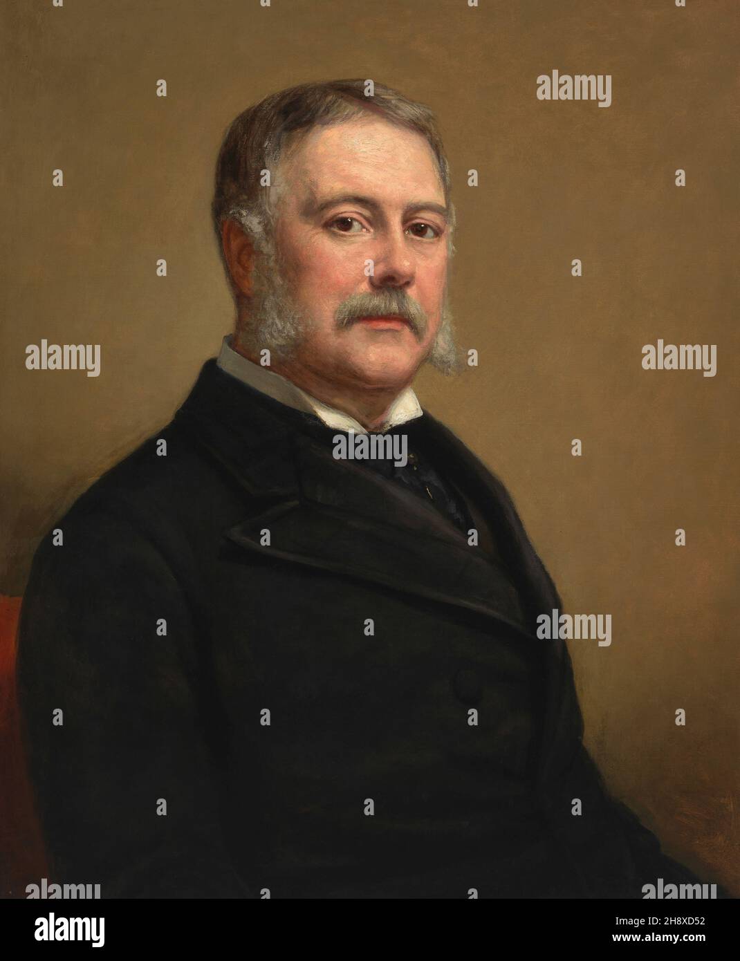Chester A. Arthur (1829-86), 21st Präsident der Vereinigten Staaten 1881-85, Kopf- und Schulterporträt, Öl auf Leinwand Gemälde von George Peter Alexander Healy, 1884 Stockfoto