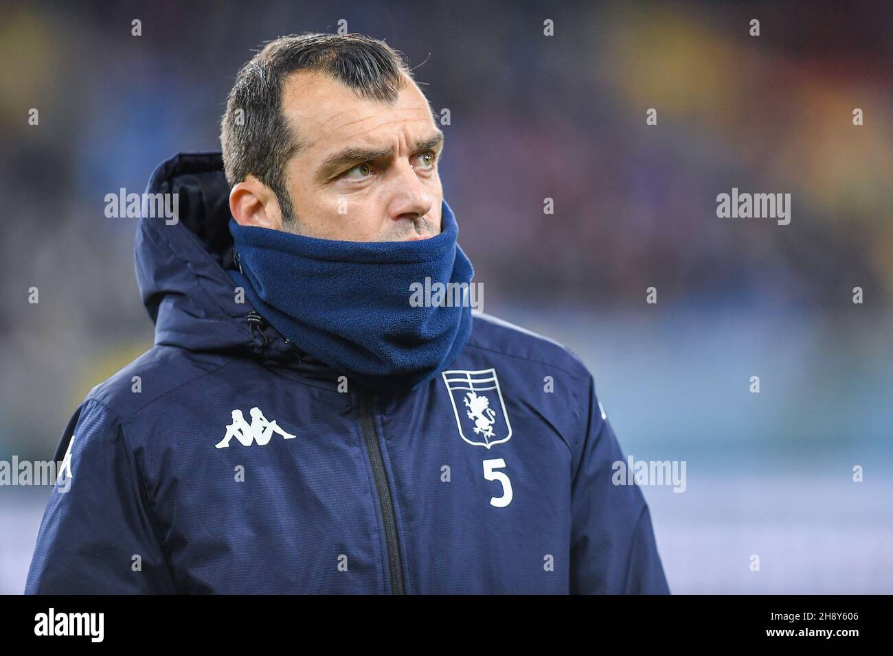 Genua, Italien. 01st Dez 2021. Goran Pandev (Genua) während Genua CFC vs AC Mailand, italienische Fußballserie Ein Spiel in Genua, Italien, Dezember 01 2021 Kredit: Unabhängige Fotoagentur/Alamy Live News Stockfoto