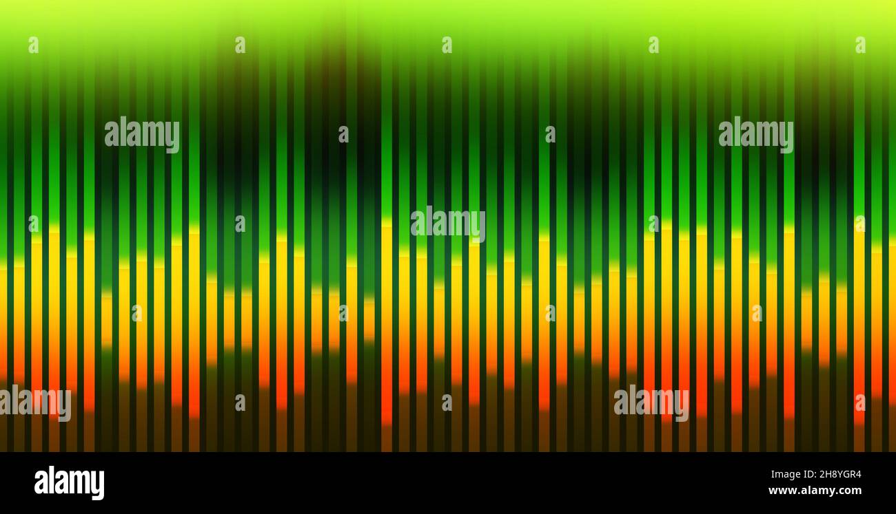 Eine Illustration von Schallwellen für Musik Stockfoto