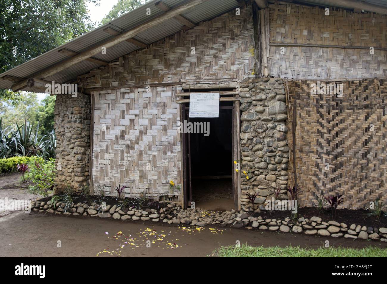 Papua-Neuguinea; Goroka; die katholische Missionsstation von Namta (Mefenga) unter der Leitung der Missionare der Heiligen Familie Stockfoto