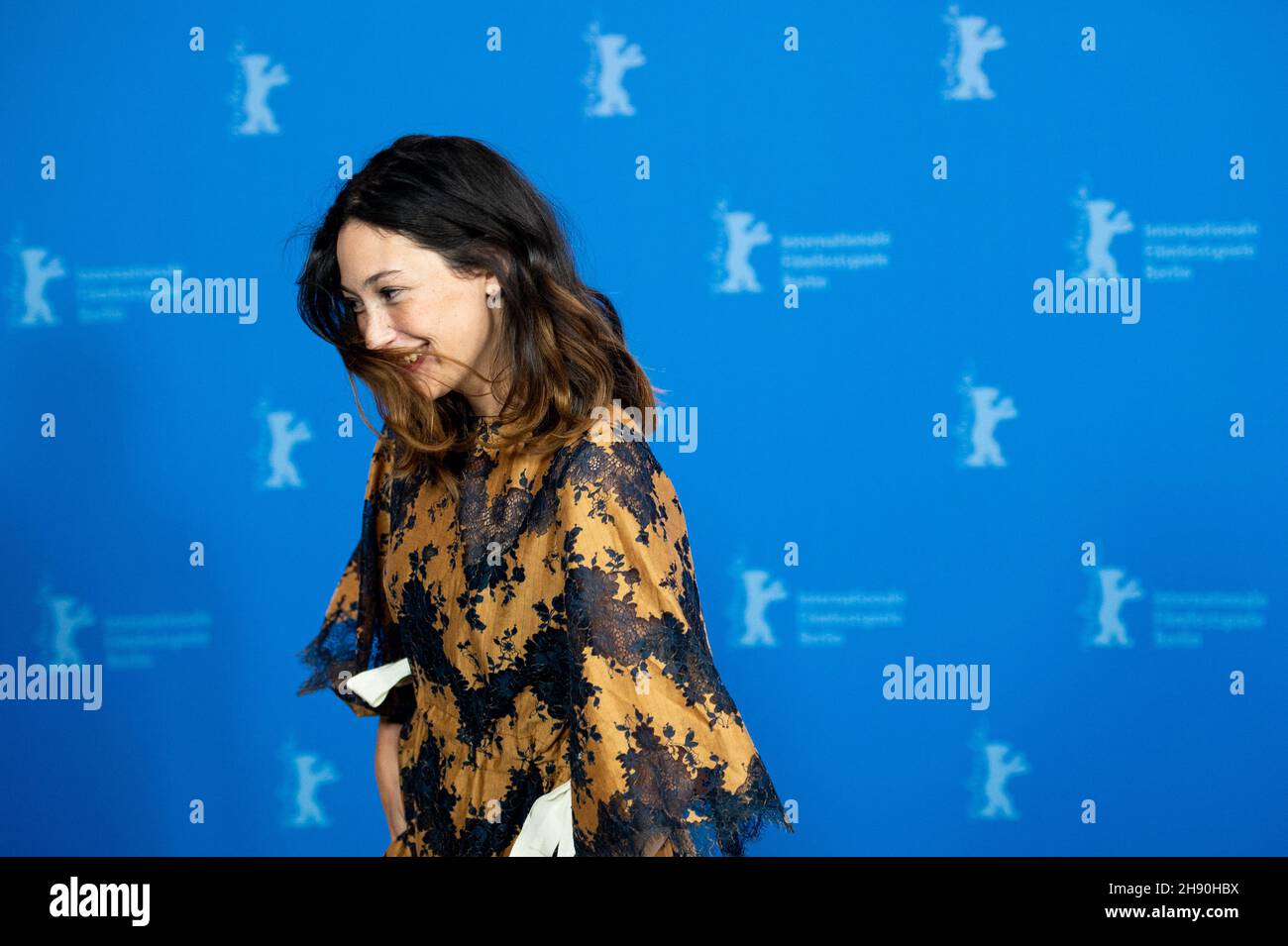 BERLIN, DEUTSCHLAND-Februar 08: Diane Bathen posiert während der Berlinale 69th bei der "Tremors" (Temblores)-Fotoschau Stockfoto