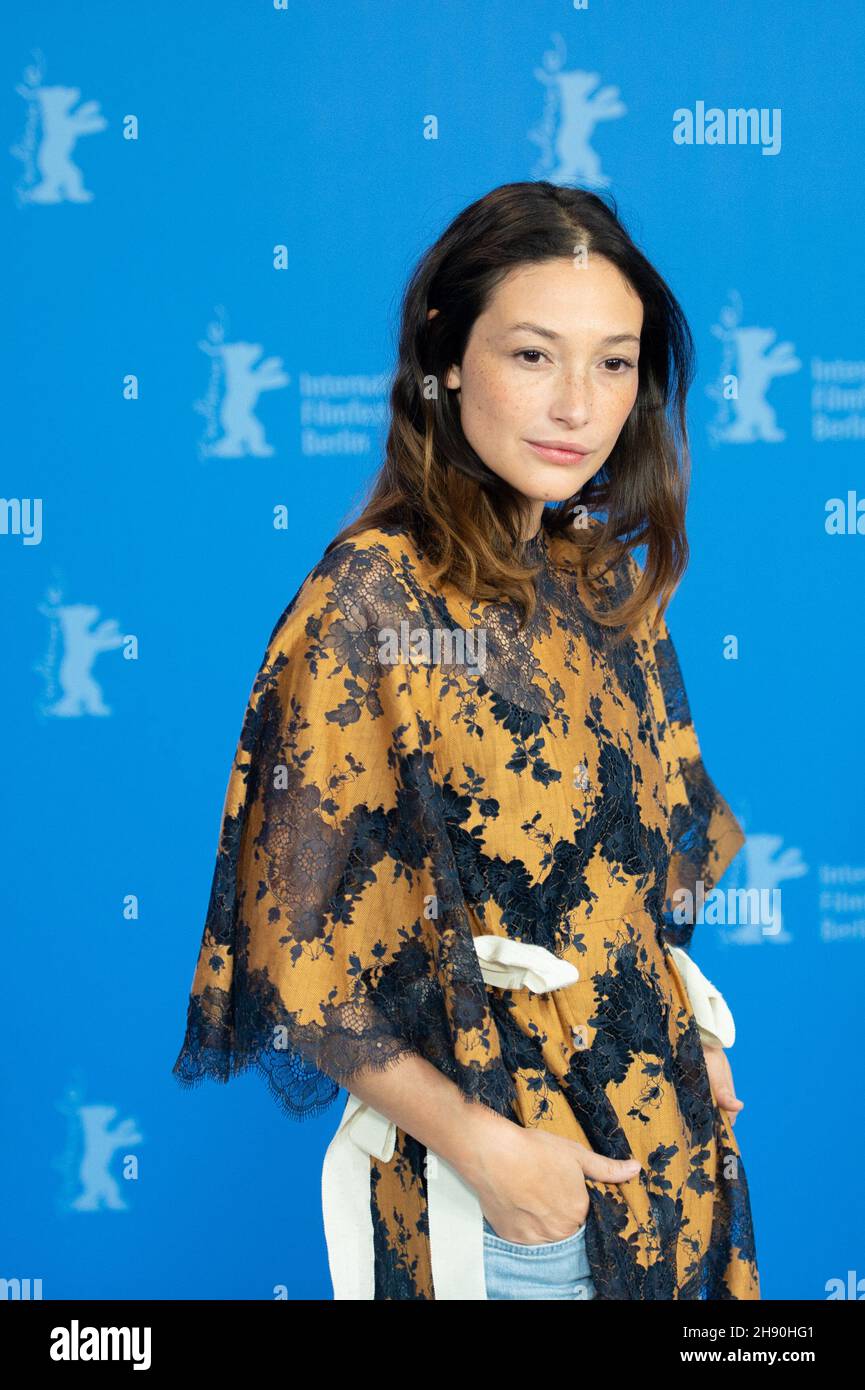 BERLIN, DEUTSCHLAND-Februar 08: Diane Bathen posiert während der Berlinale 69th bei der "Tremors" (Temblores)-Fotoschau Stockfoto