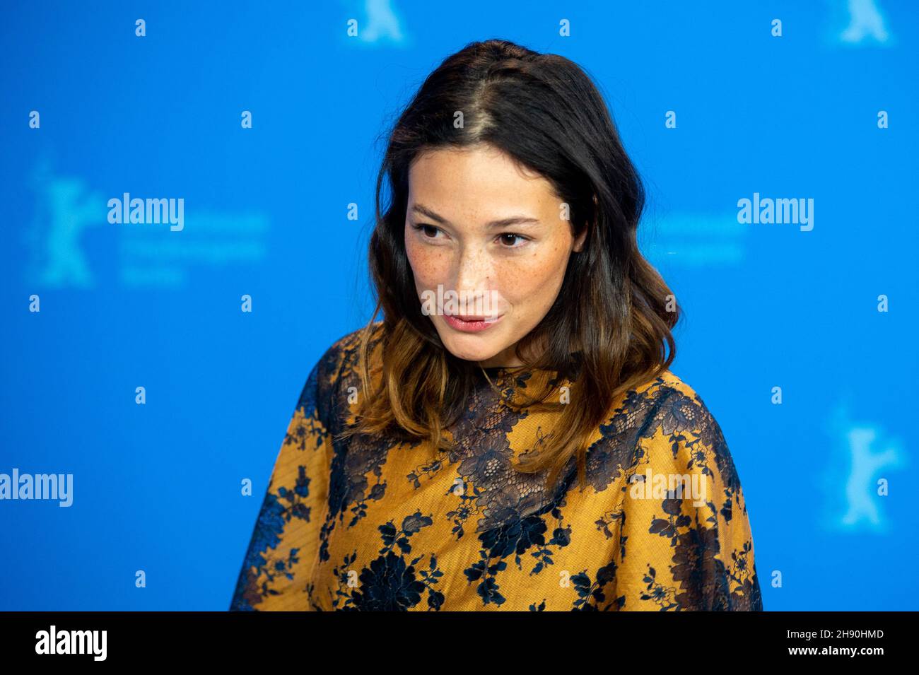 BERLIN, DEUTSCHLAND-Februar 08: Diane Bathen posiert während der Berlinale 69th bei der "Tremors" (Temblores)-Fotoschau Stockfoto
