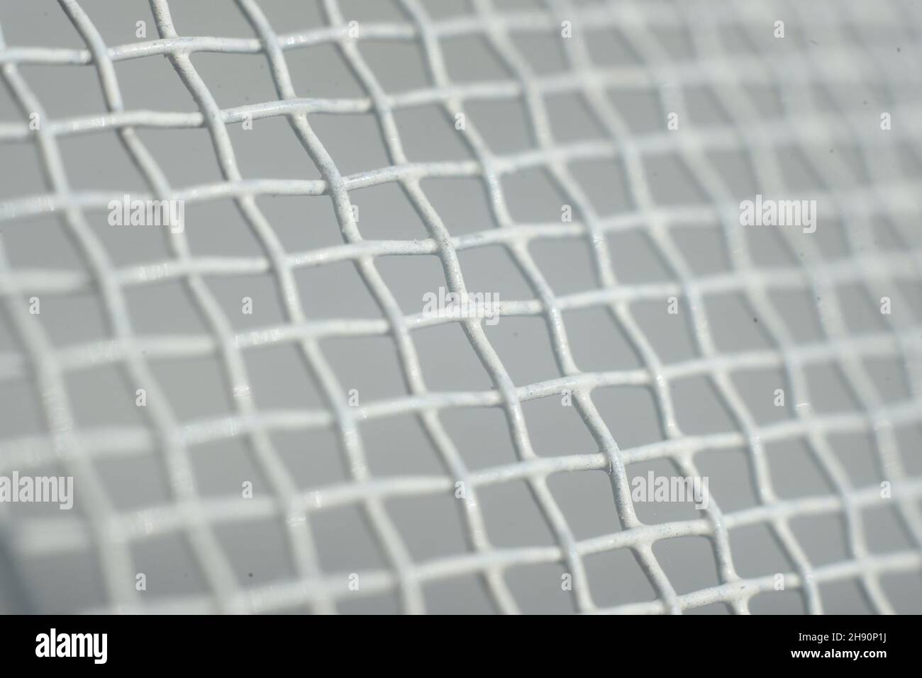Stahlnetz Textur Hintergrund mit selektivem Fokus Stockfoto