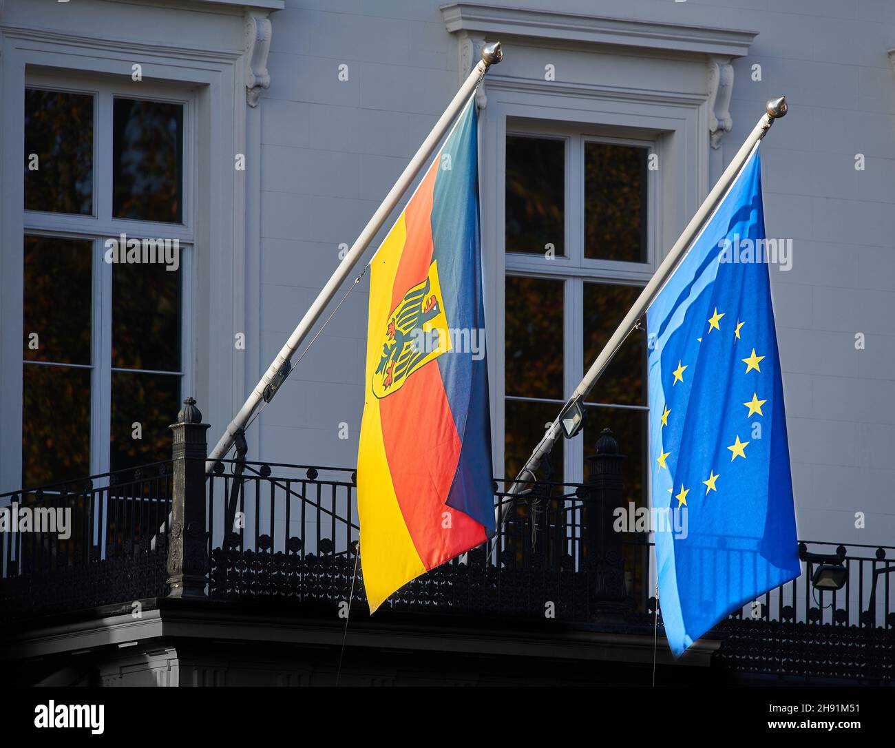 Deutsche Botschaft, London, England. Stockfoto