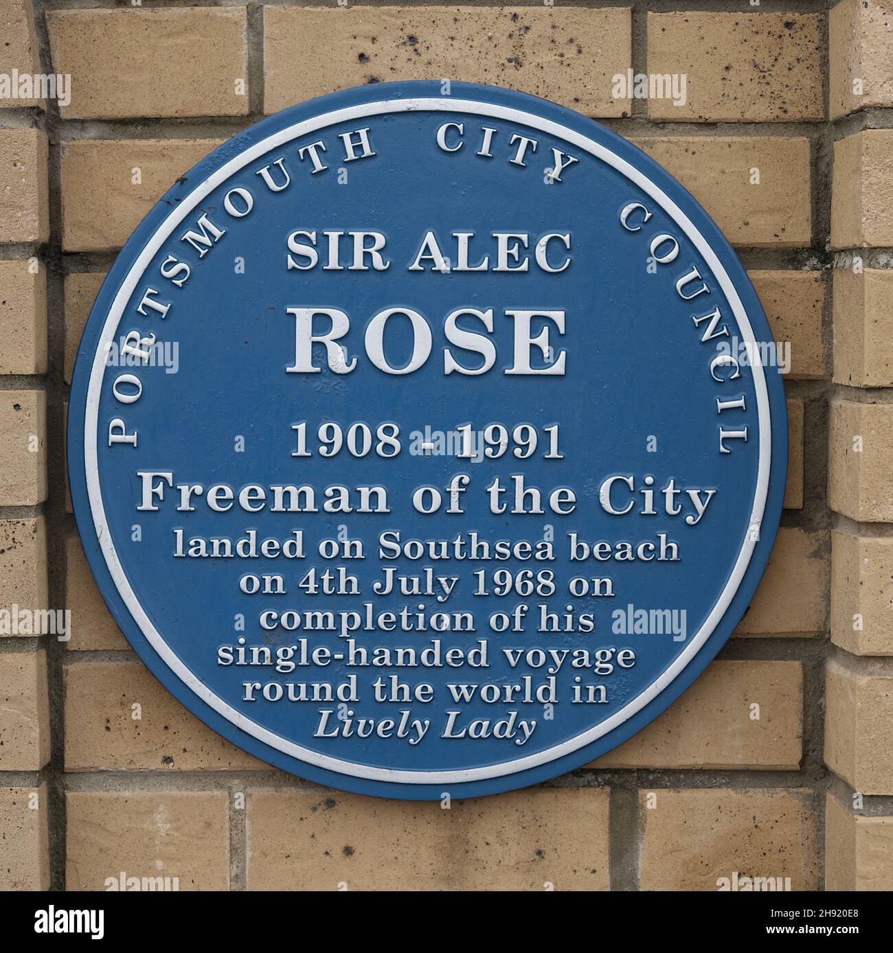 Sir Alec Rose, Einzelsegler auf der ganzen Welt auf der Lively Lady Stockfoto