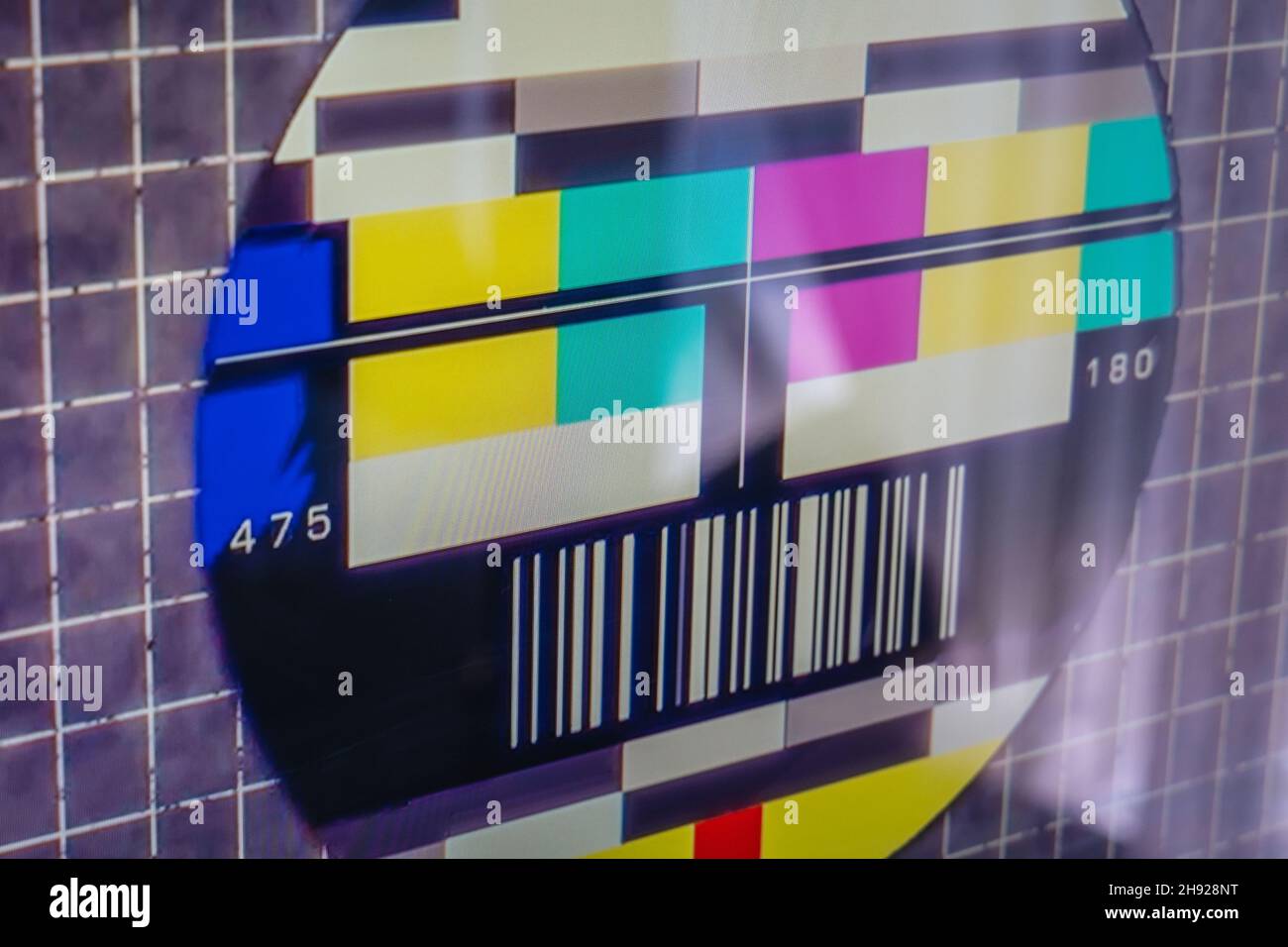 TV kein Signal Hintergrund Stockfoto