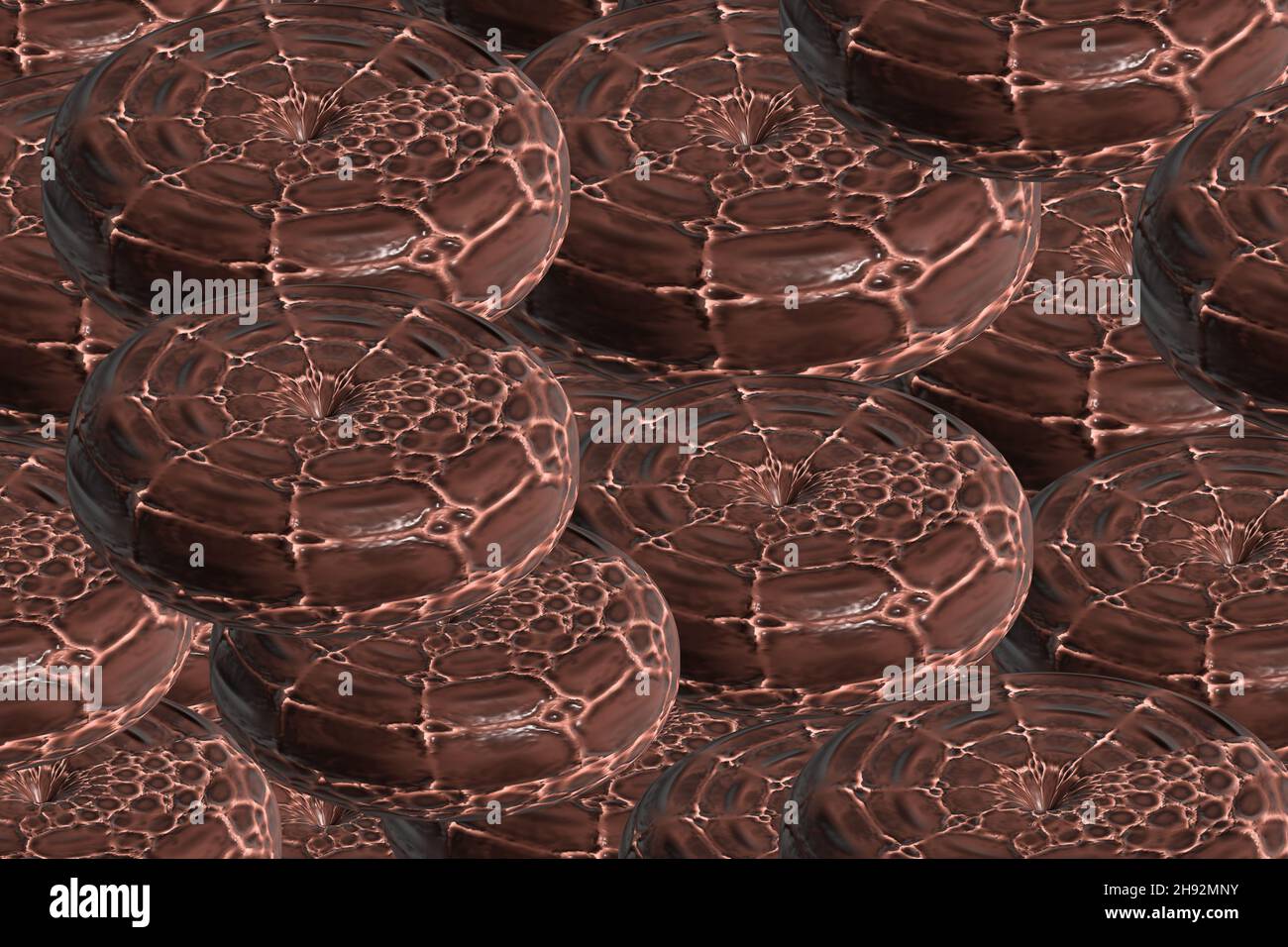 Abstraktes Krokodil Lederring Nahtloses Muster, 3D Illustration Hintergrund Stockfoto