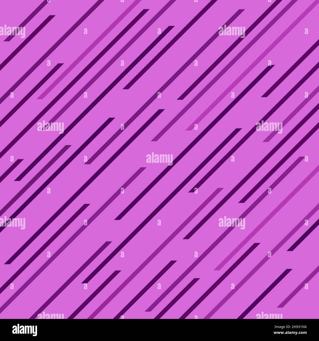 Abstraktes schräges violettes Streifenmuster. Farbiger, trendiger Hintergrund für Drucke, Webseiten, Schablonen- und Textildesign Stock Vektor