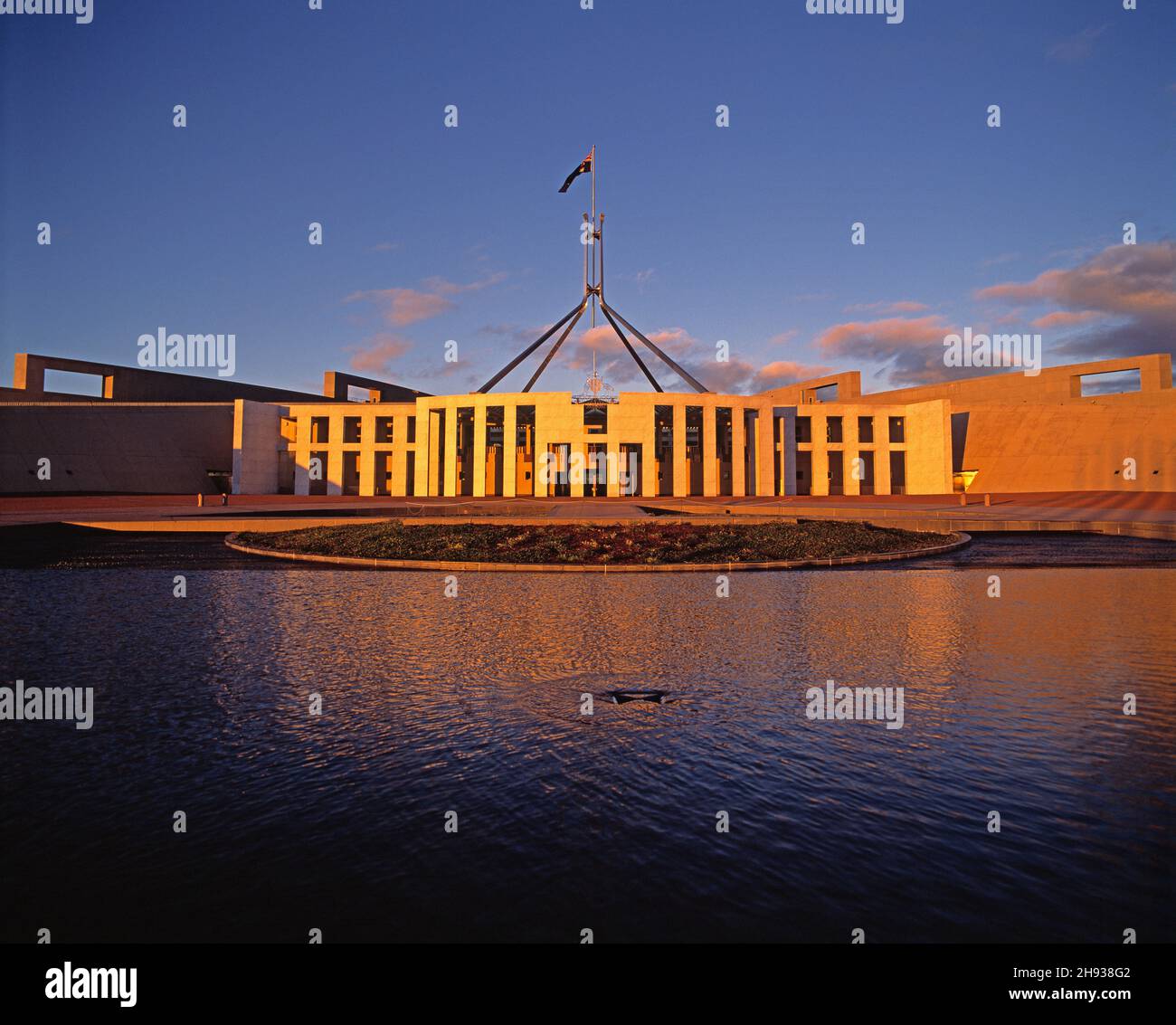 Australien. HANDELN. Canberra. Neues Parlamentsgebäude. Stockfoto