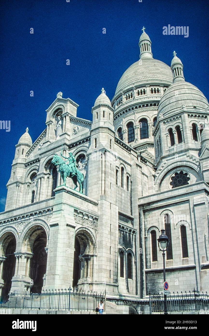 Basilika, Sacré Coeur de Montmartre, Sacré-Cœur, Paris, Frankreich Stockfoto