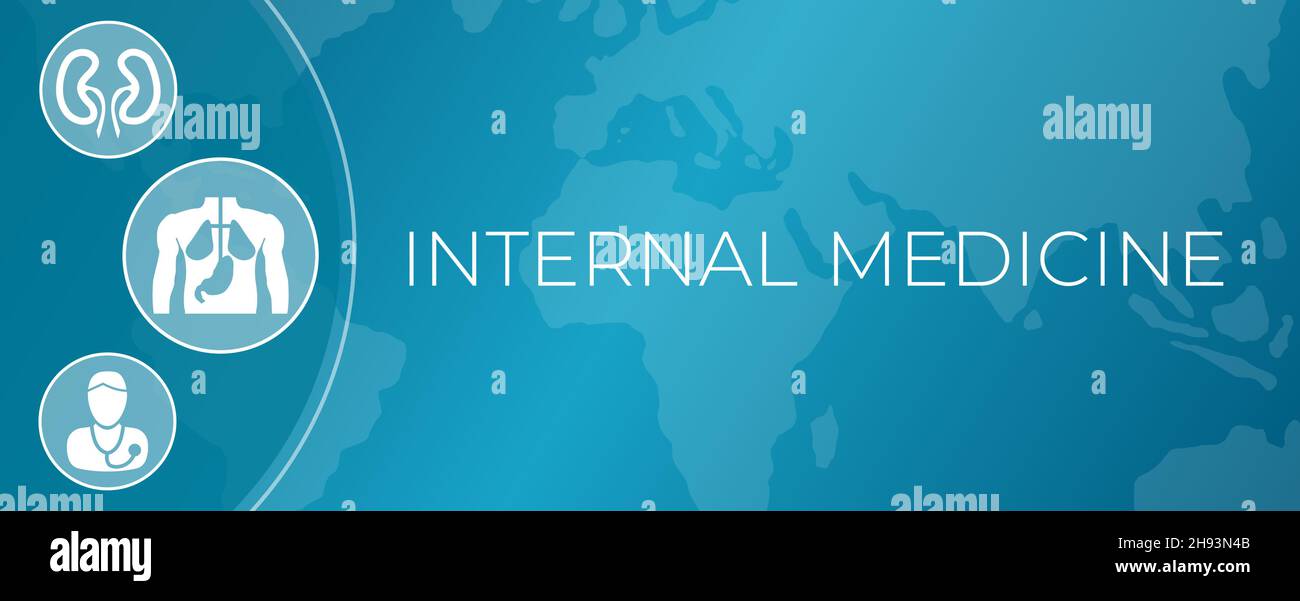 Innere Medizin Illustration Hintergrund Stock Vektor