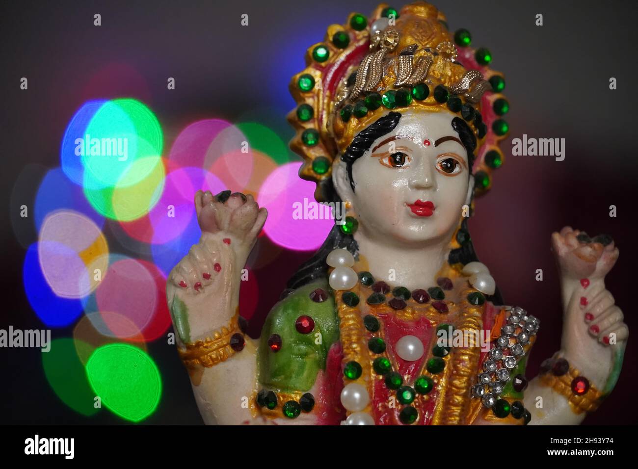 bild der hindu-Göttin laxmi Stockfoto