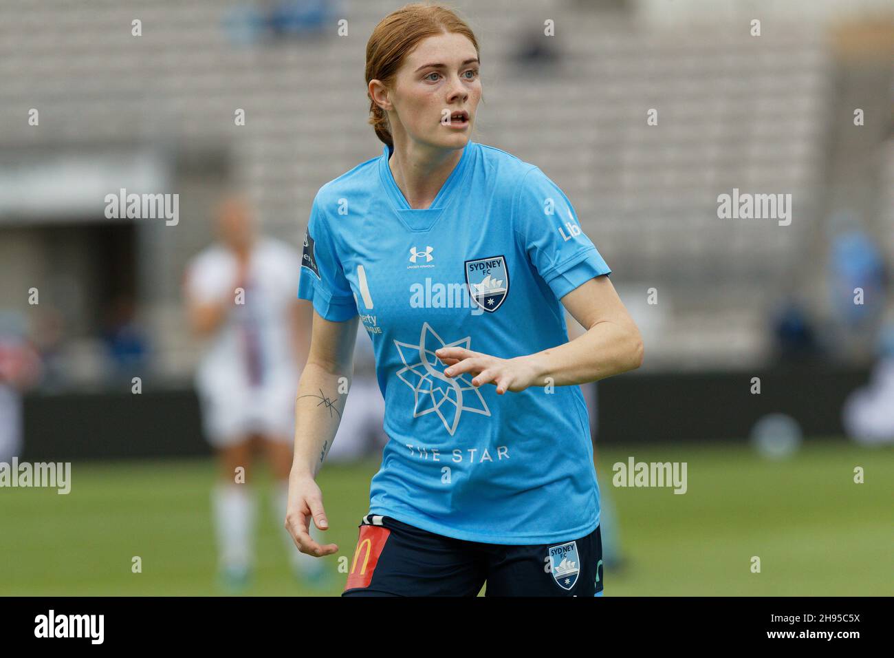 Cortnee Vine vom Sydney FC während des A-League-Fußballmatches zwischen dem Sydney FC und den Newcastle Jets am 4. Dezember 2021 im Netstrata Jubilee Stadium in Sydney, Australien Stockfoto