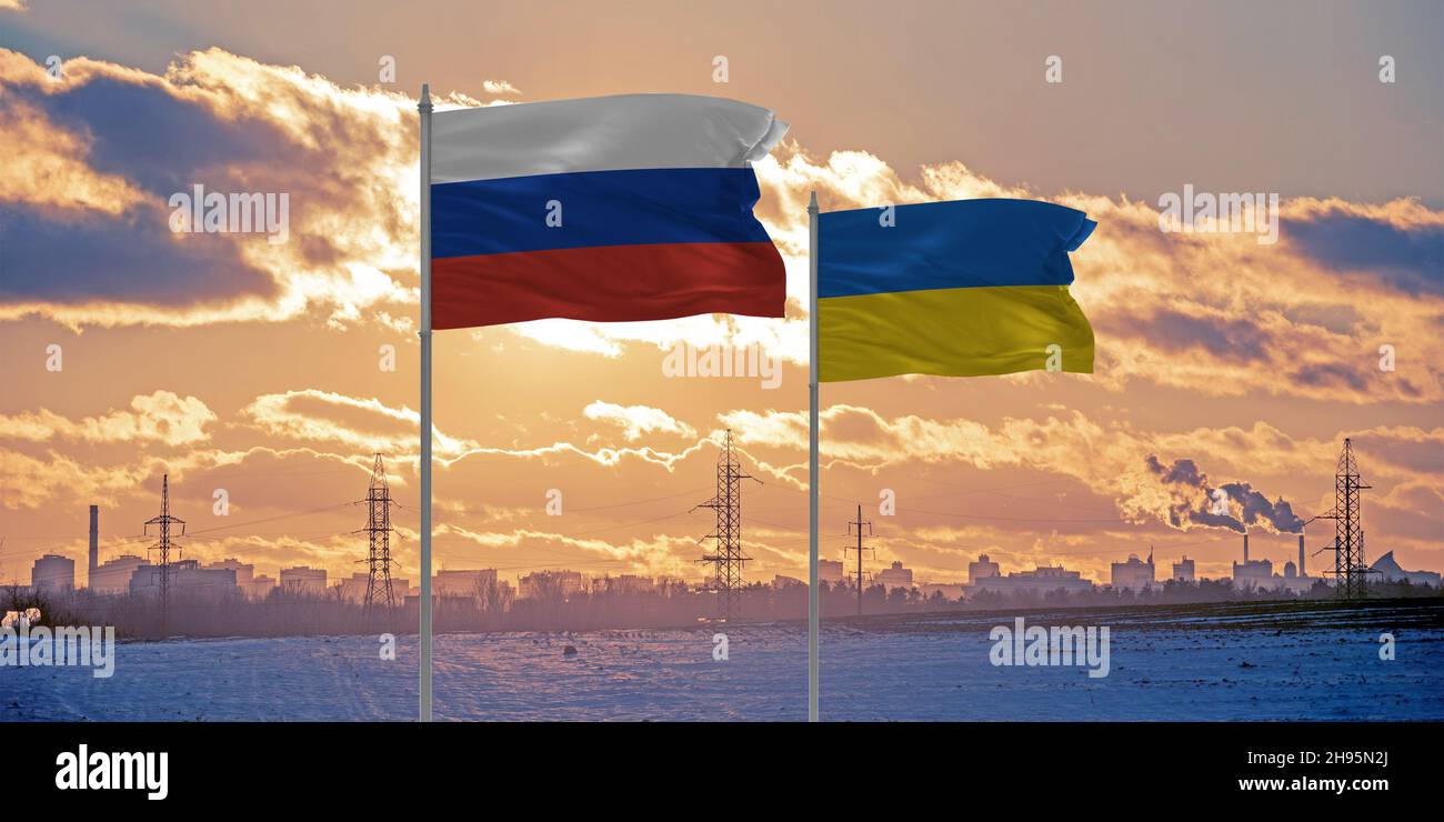 ukraine russland Konflikt 2021 Eskalation Stockfoto