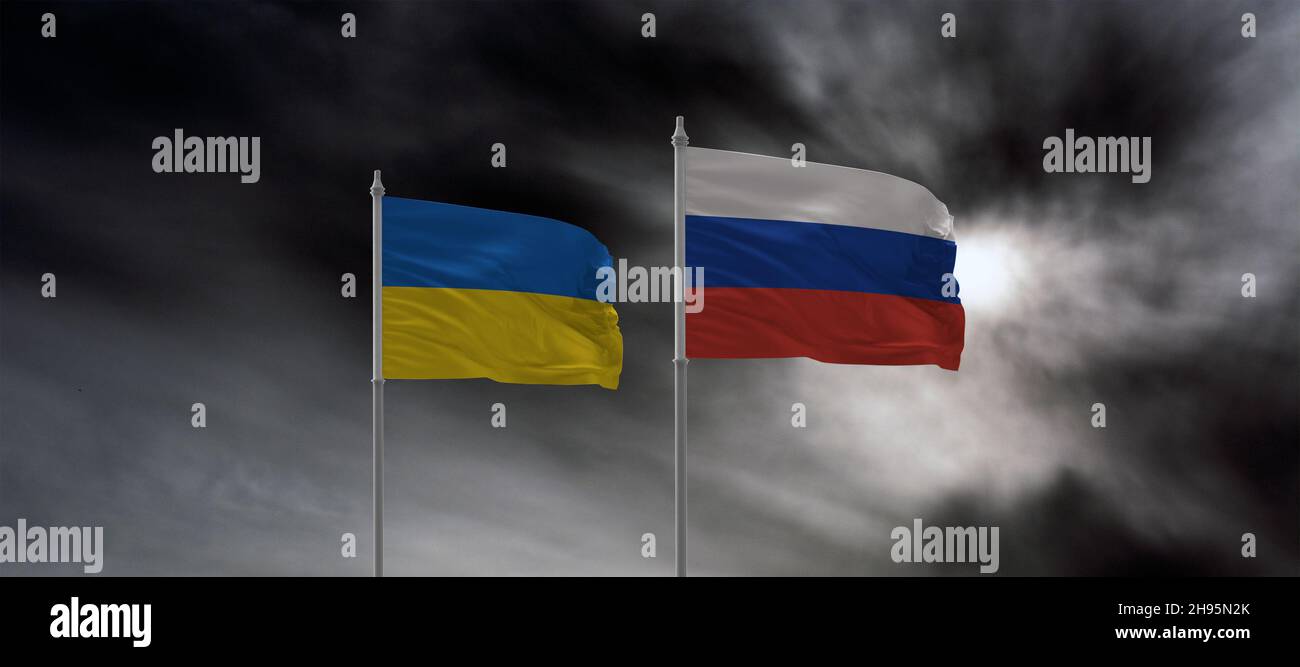 ukraine russland Konflikt 2021 Eskalation Stockfoto