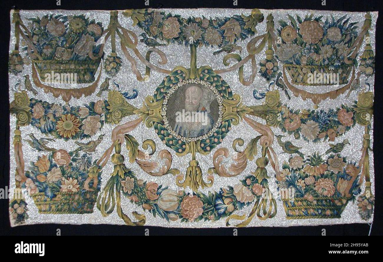 Tabelle frontal, Italien, 17th Jahrhundert. Stockfoto