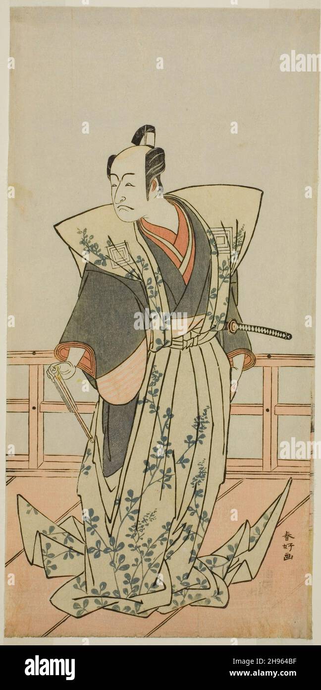 Der Schauspieler Ichikawa Danjuro V in einer nicht identifizierten Rolle, c. 1776. Stockfoto