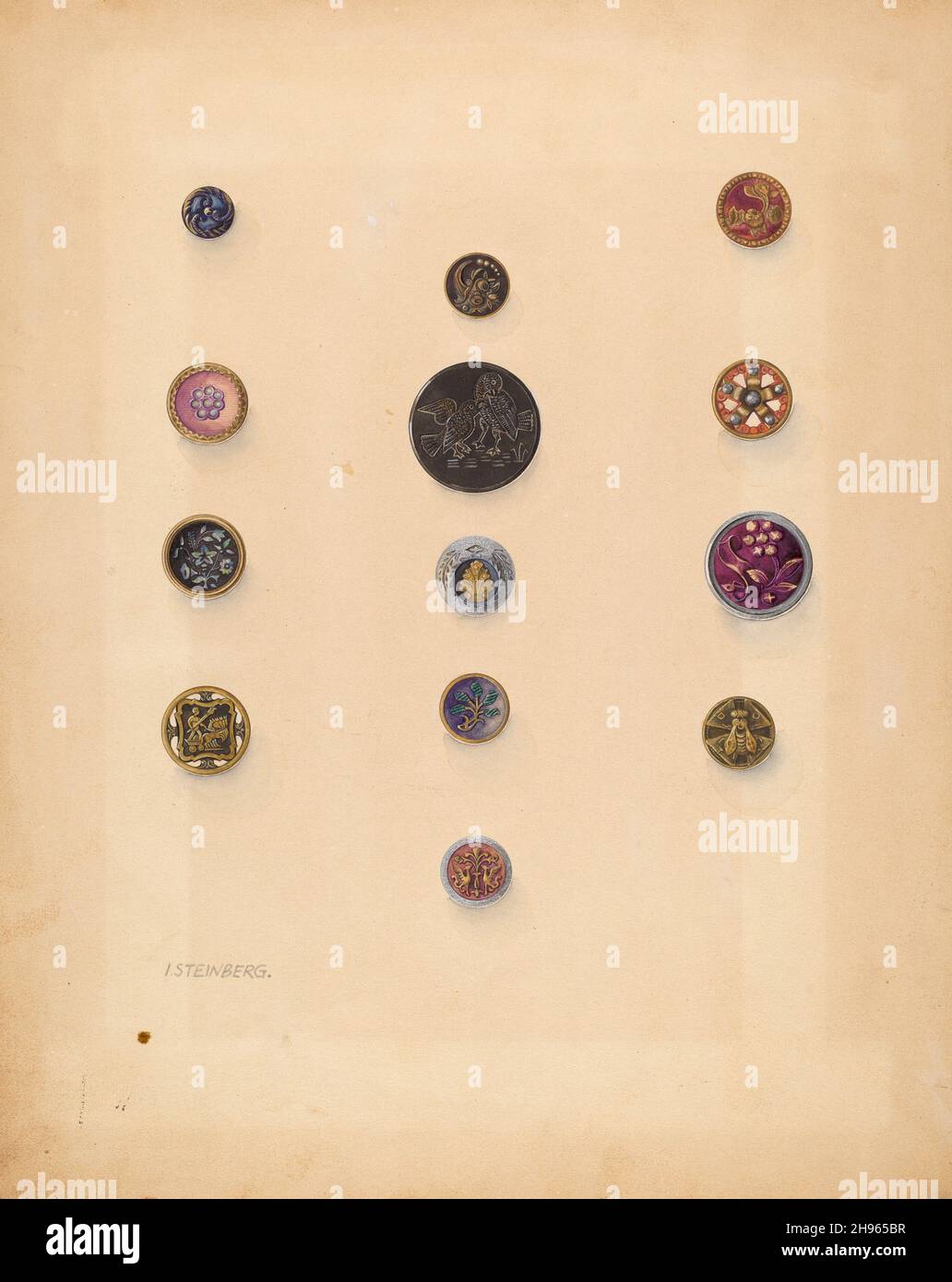 Tasten, c. 1937. Stockfoto