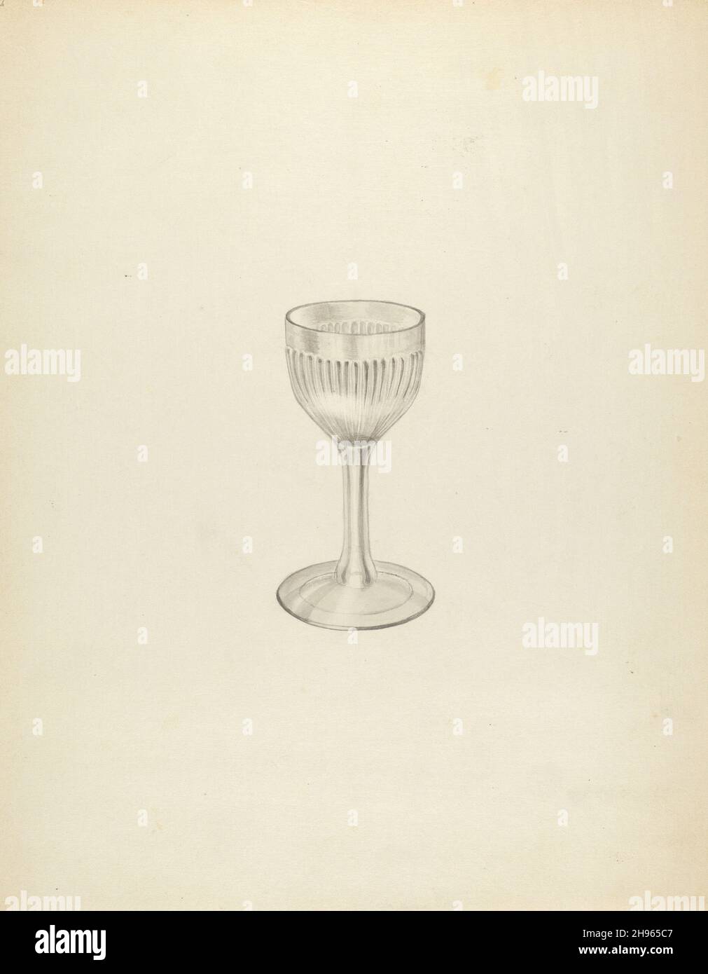 Weinglas, c. 1937. Stockfoto