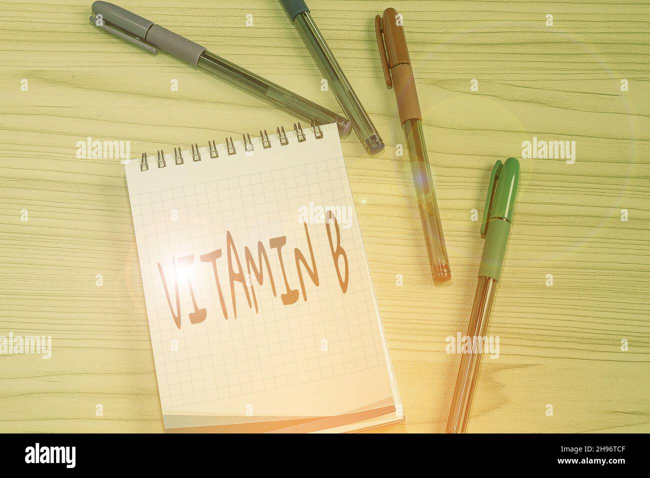 Konzeptionelle Bildunterschrift Vitamin B. Konzept Bedeutung Nährstoff