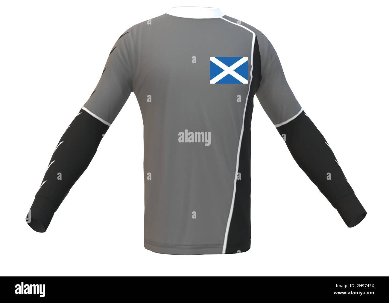 Schottland National Country Flag Sport Trikot Stock Vektor