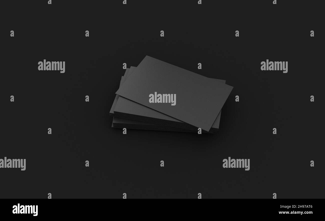 Minimal Visitenkarte 3D Rendering für Grafikdesign. Stockfoto