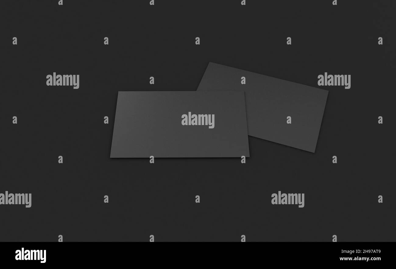 Minimal Visitenkarte 3D Rendering für Grafikdesign. Stockfoto