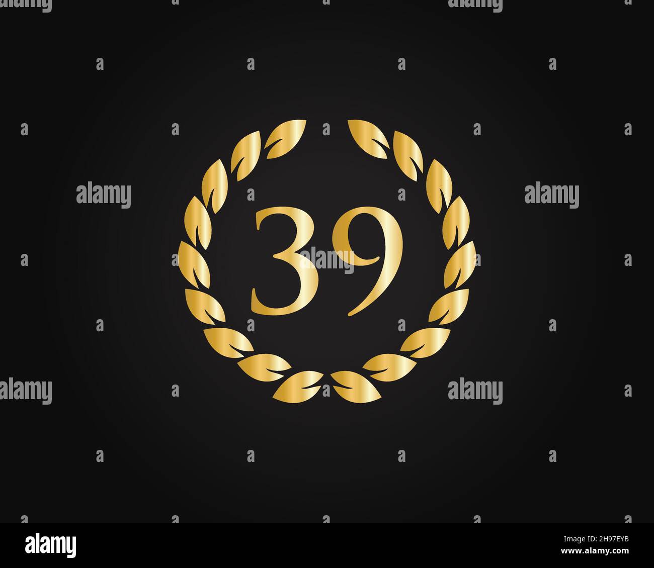 39 jahre geburtstag logo Fotos und Bildmaterial in hoher Auflösung
