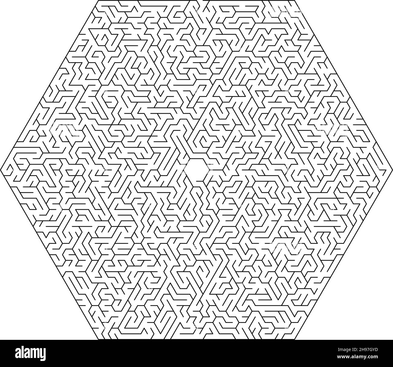 Vektor Labyrinth Hintergrund, Labyrinth Illustration isoliert auf weißem Hintergrund Stock Vektor